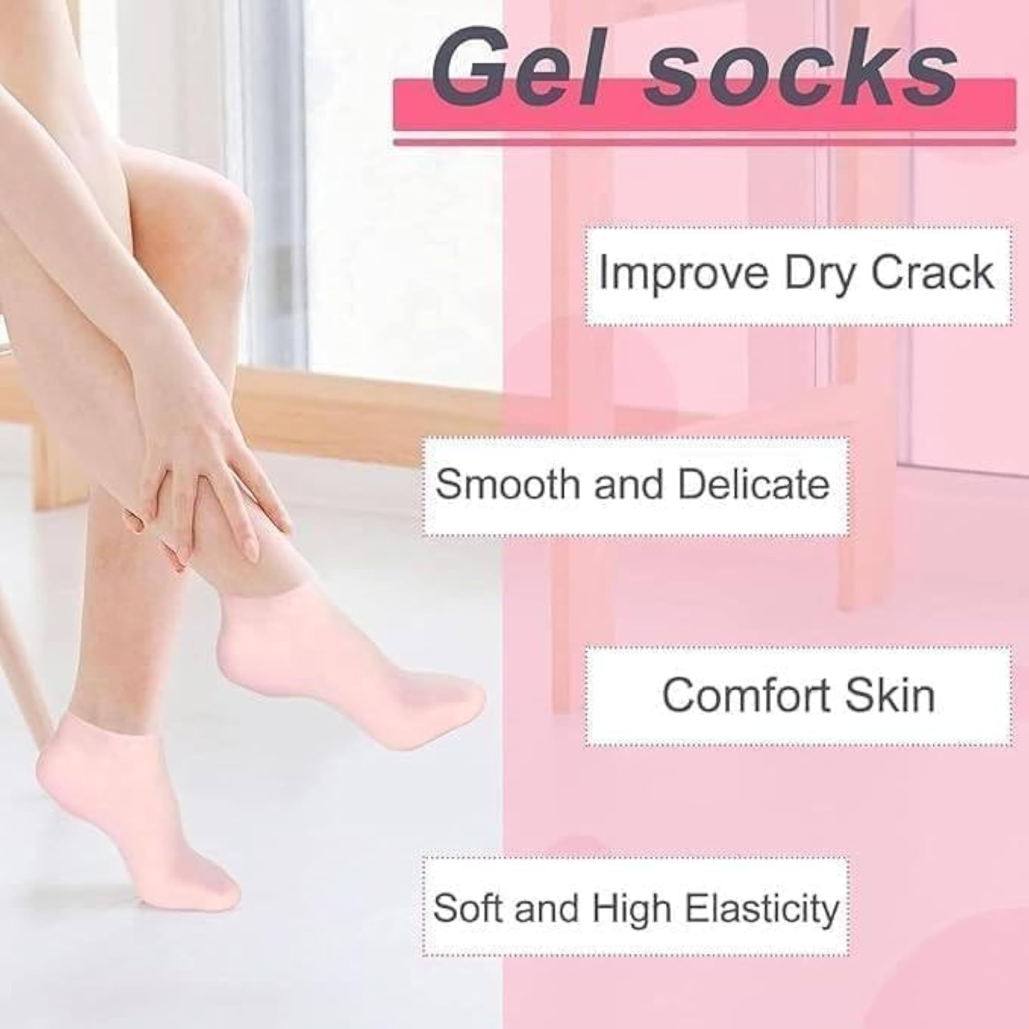 Moisturizing Silicone Heel Protector for Foot Care